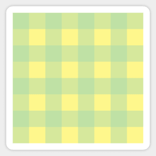 Orchard Plaid - Green and Yellow Sticker